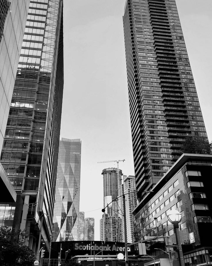 Downtown Toronto, towers around Scotiabank Arena.